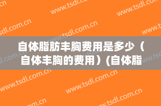 自体脂肪丰胸费用是多少（自体丰胸的费用）(自体脂肪丰胸价格费用)