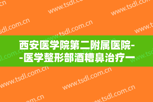 西安医学院第二附属医院--医学整形部酒糟鼻治疗一般价位是多少?效果怎么样?