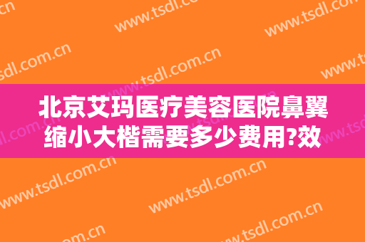 北京艾玛医疗美容医院鼻翼缩小大楷需要多少费用?效果怎么样?