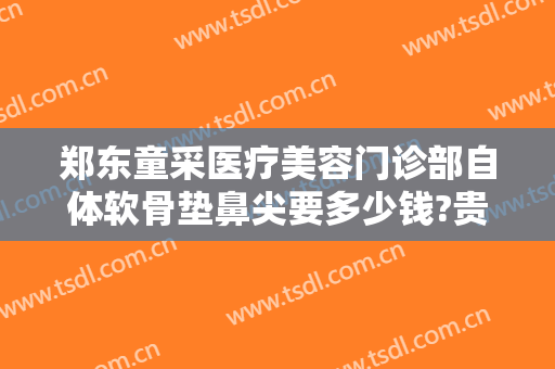 郑东童采医疗美容门诊部自体软骨垫鼻尖要多少钱?贵不贵?
