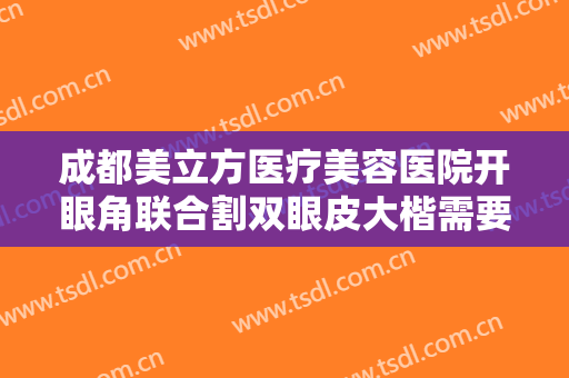 成都美立方医疗美容医院开眼角联合割双眼皮大楷需要多少钱?好不好?