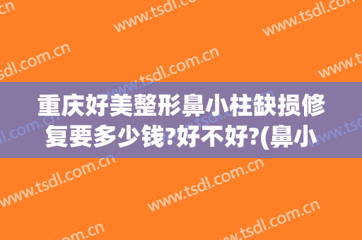 重庆好美整形鼻小柱缺损修复要多少钱?好不好?(鼻小柱整形手术多少钱)