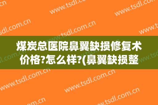 煤炭总医院鼻翼缺损修复术价格?怎么样?(鼻翼缺损整形手术)