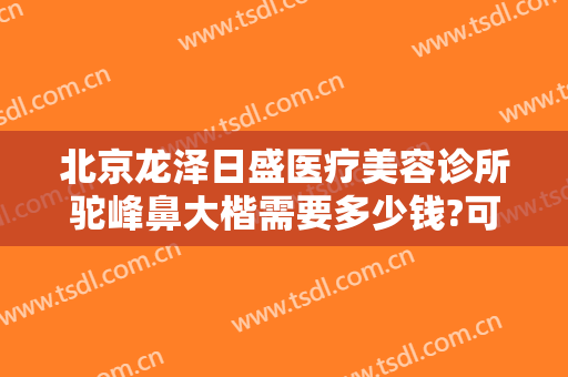 北京龙泽日盛医疗美容诊所驼峰鼻大楷需要多少钱?可靠吗?