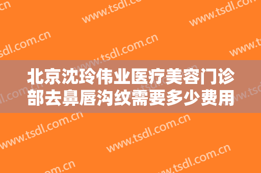 北京沈玲伟业医疗美容门诊部去鼻唇沟纹需要多少费用?有哪些优势?