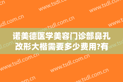 诺美德医学美容门诊部鼻孔改形大楷需要多少费用?有哪些优势?(诺德整形美容医院医生)