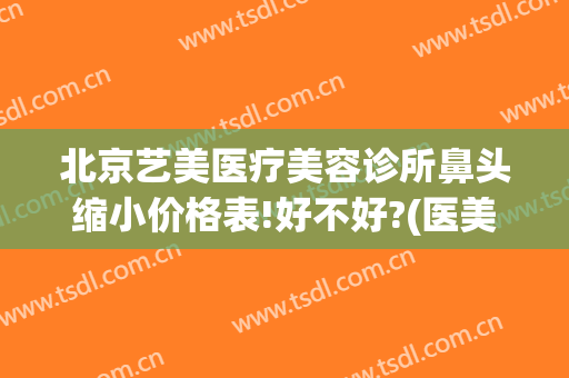北京艺美医疗美容诊所鼻头缩小价格表!好不好?(医美整形鼻子多少钱)