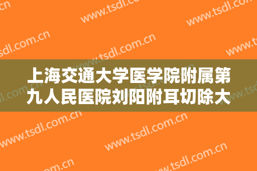 上海交通大学医学院附属第九人民医院刘阳附耳切除大楷需要多少费用?效果怎么样?