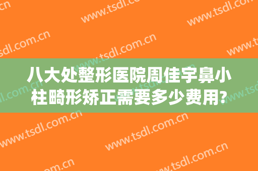 八大处整形医院周佳宇鼻小柱畸形矫正需要多少费用?有哪些优势?(鼻小柱矫正多少钱)