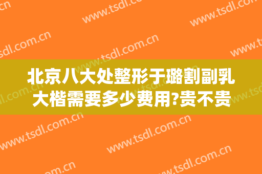 北京八大处整形于璐割副乳大楷需要多少费用?贵不贵?(北京八大处整容整形医院)