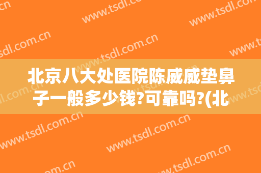 北京八大处医院陈威威垫鼻子一般多少钱?可靠吗?(北京八大处整鼻子多少钱)