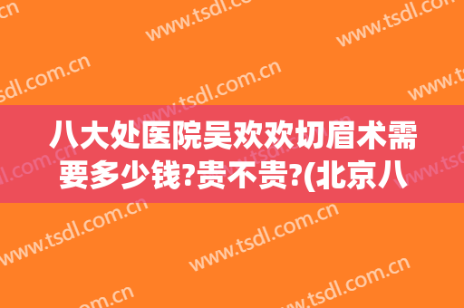 八大处医院吴欢欢切眉术需要多少钱?贵不贵?(北京八大处提眉手术多少钱)