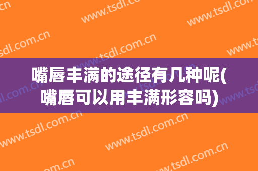 嘴唇丰满的途径有几种呢(嘴唇可以用丰满形容吗)
