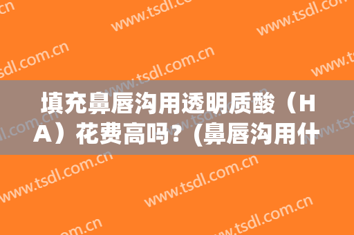 填充鼻唇沟用透明质酸（HA）花费高吗？(鼻唇沟用什么填充最稳定)