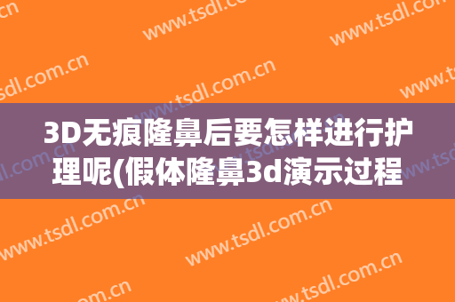 3D无痕隆鼻后要怎样进行护理呢(假体隆鼻3d演示过程)