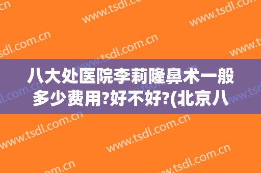 八大处医院李莉隆鼻术一般多少费用?好不好?(北京八大处隆鼻多少钱)