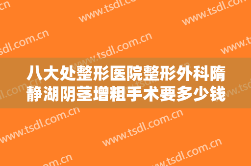 八大处整形医院整形外科隋静湖阴茎增粗手术要多少钱?效果怎么样?