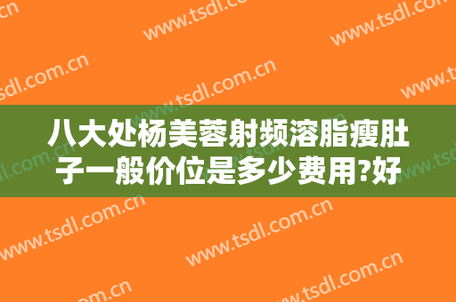 八大处杨美蓉射频溶脂瘦肚子一般价位是多少费用?好不好?