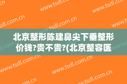 北京整形陈建鼻尖下垂整形价钱?贵不贵?(北京整容医院隆鼻)