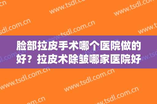 脸部拉皮手术哪个医院做的好？拉皮术除皱哪家医院好(全国哪家整形医院拉皮手术做的最好)