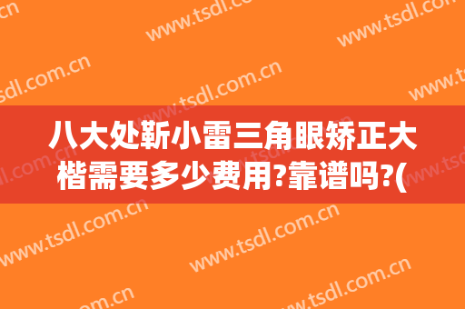 八大处靳小雷三角眼矫正大楷需要多少费用?靠谱吗?(八大处靳小雷做双眼皮怎么样)