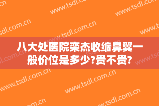 八大处医院栾杰收缩鼻翼一般价位是多少?贵不贵?