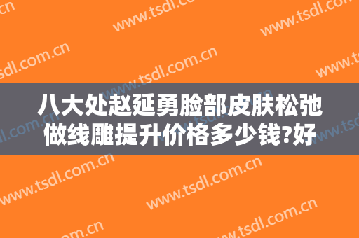 八大处赵延勇脸部皮肤松弛做线雕提升价格多少钱?好不好?