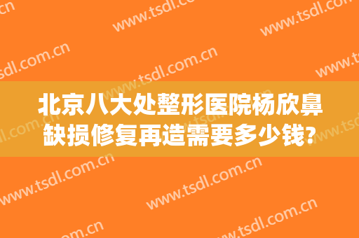 北京八大处整形医院杨欣鼻缺损修复再造需要多少钱?多长时间恢复?(隆鼻整形失败修复医院)