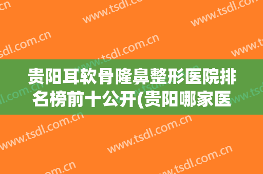 贵阳耳软骨隆鼻整形医院排名榜前十公开(贵阳哪家医院隆鼻好)