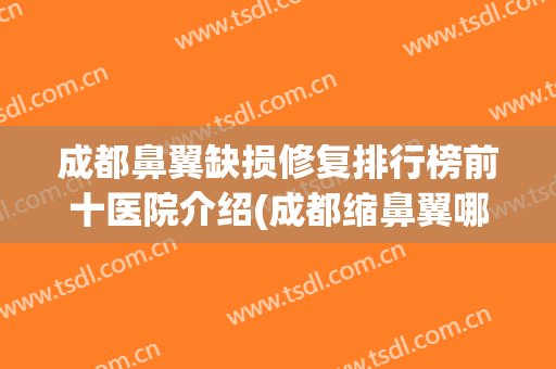 成都鼻翼缺损修复排行榜前十医院介绍(成都缩鼻翼哪家医院好)