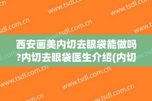 西安画美内切去眼袋能做吗?内切去眼袋医生介绍(内切祛眼袋图片)
