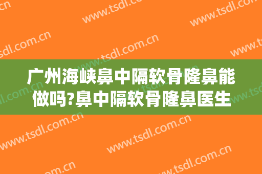 广州海峡鼻中隔软骨隆鼻能做吗?鼻中隔软骨隆鼻医生介绍(鼻中隔隆鼻术)
