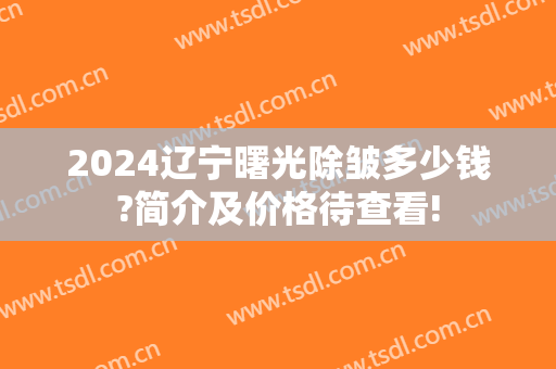 2024辽宁曙光除皱多少钱?简介及价格待查看!