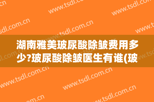 湖南雅美玻尿酸除皱费用多少?玻尿酸除皱医生有谁(玻尿酸除皱收费)