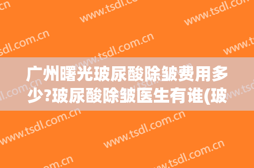 广州曙光玻尿酸除皱费用多少?玻尿酸除皱医生有谁(玻尿酸面部除皱多少钱)
