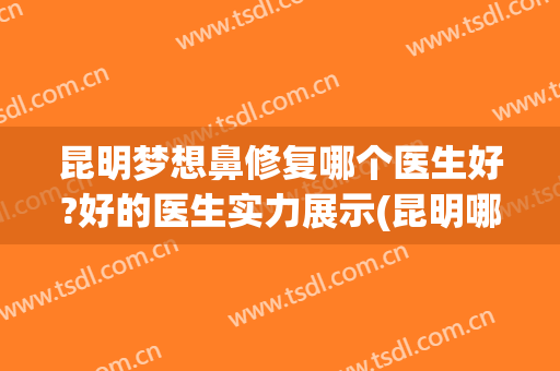 昆明梦想鼻修复哪个医生好?好的医生实力展示(昆明哪个医院做鼻子好)