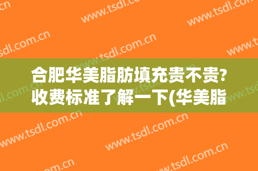 合肥华美脂肪填充贵不贵?收费标准了解一下(华美脂肪填充多少钱)