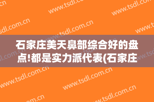 石家庄美天鼻部综合好的盘点!都是实力派代表(石家庄鼻部整形)