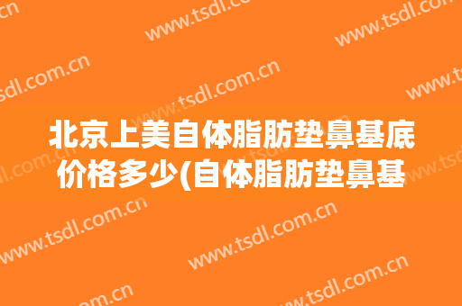 北京上美自体脂肪垫鼻基底价格多少(自体脂肪垫鼻基底效果好么)