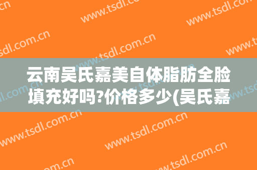 云南吴氏嘉美自体脂肪全脸填充好吗?价格多少(吴氏嘉美吸脂怎么样)