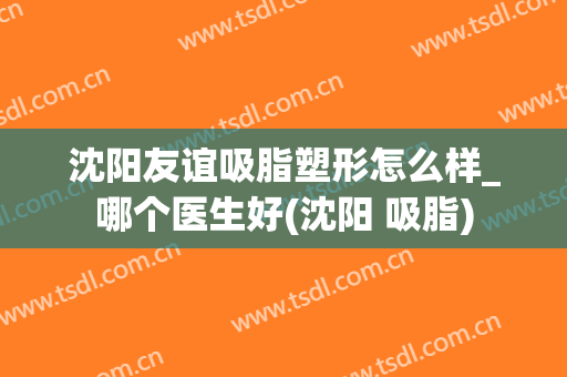 沈阳友谊吸脂塑形怎么样_哪个医生好(沈阳 吸脂)