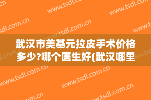 武汉市美基元拉皮手术价格多少?哪个医生好(武汉哪里做拉皮手术好)