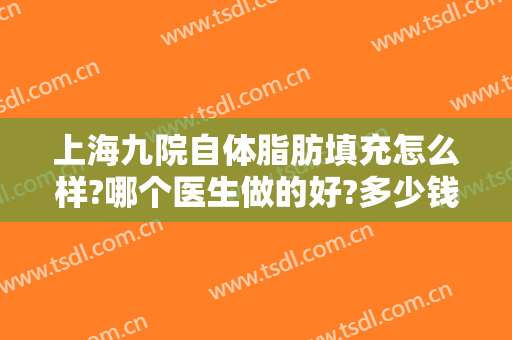上海九院自体脂肪填充怎么样?哪个医生做的好?多少钱?
