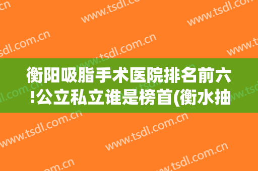 衡阳吸脂手术医院排名前六!公立私立谁是榜首(衡水抽脂医院)