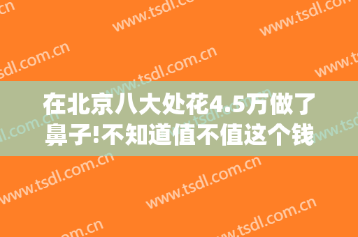 在北京八大处花4.5万做了鼻子!不知道值不值这个钱?(北京八大处做鼻子大概多少钱)