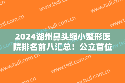 2024湖州鼻头缩小整形医院排名前八汇总！公立首位当仁不让