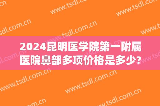 2024昆明医学院第一附属医院鼻部多项价格是多少?那个医生好(昆明最好的鼻科)