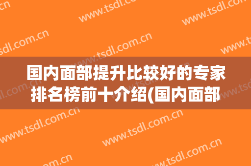 国内面部提升比较好的专家排名榜前十介绍(国内面部提升顶级专家)