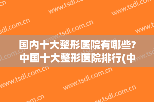 国内十大整形医院有哪些?中国十大整形医院排行(中国排名前10整形医院)