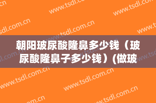 朝阳玻尿酸隆鼻多少钱（玻尿酸隆鼻子多少钱）(做玻尿酸隆鼻多少钱)